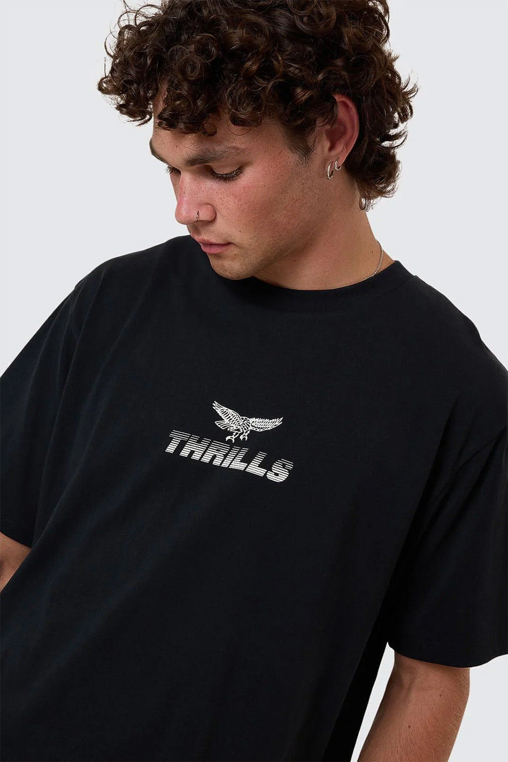 Thrills PARADISE BEFORE ANARCHY TEE Washed Black Detail
