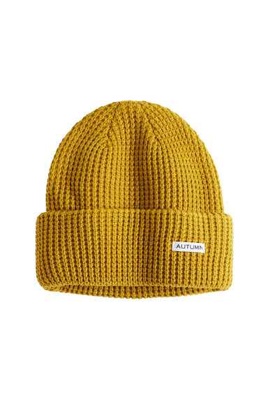 Autumn - Select Waffle Beanie - Olive Ochre