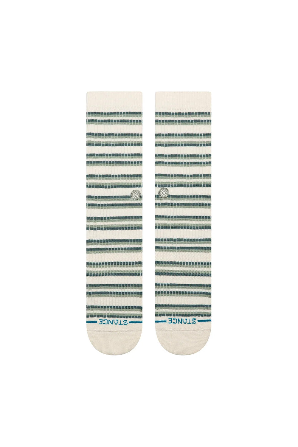 Stance - Multistripe Ribbed Crew - Iceberg - Front View