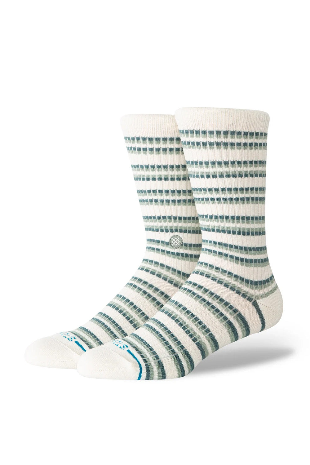 Stance - Multistripe Ribbed Crew - Iceberg