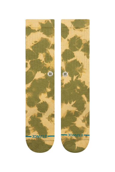 stance-spotty-dye-crew-olive-front