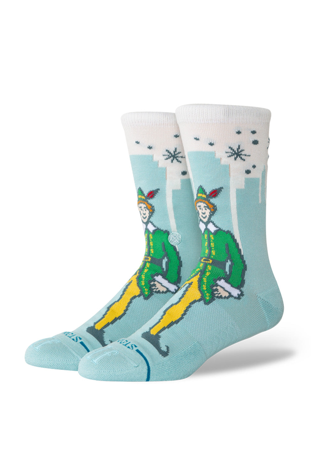 stance big city elf crew ice blue