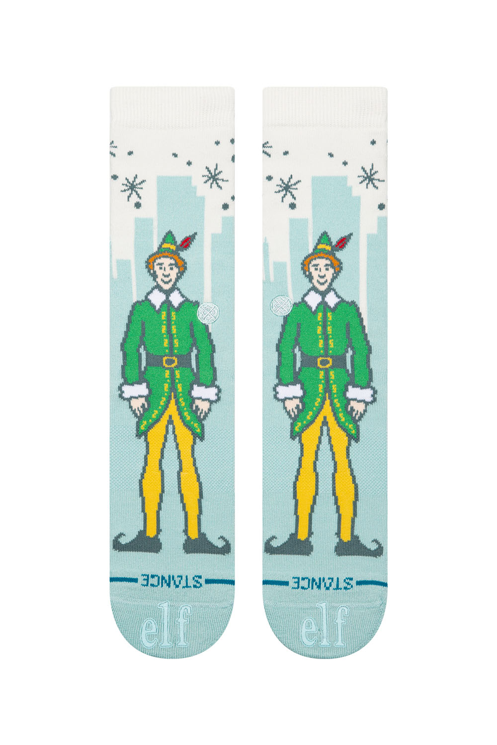 stance big city elf crew ice blue front