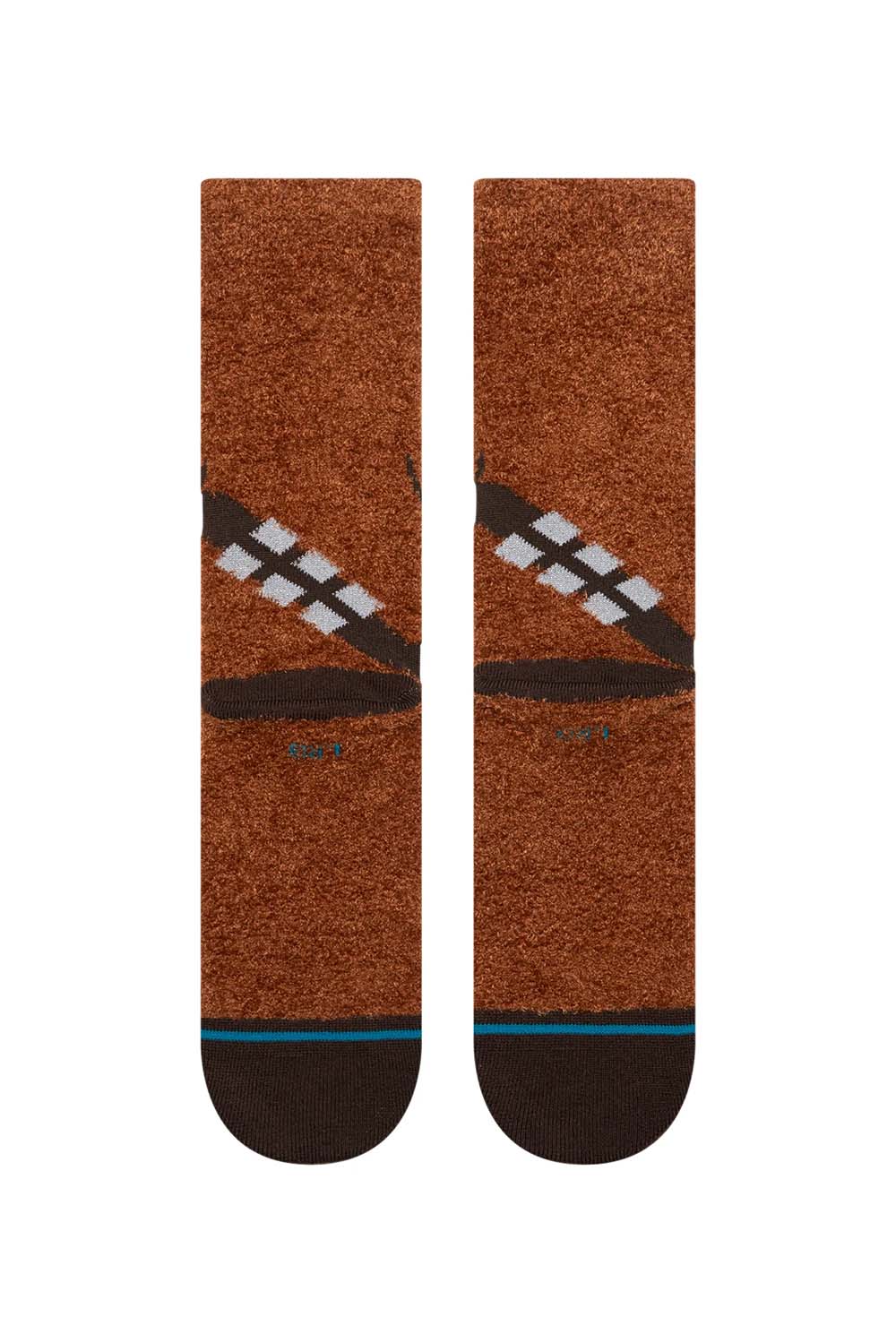 stance chewie crew brown back