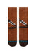 stance chewie crew brown back