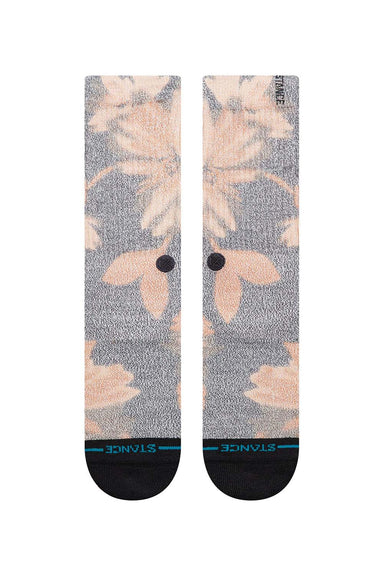 stance flora scan crew charcoal front