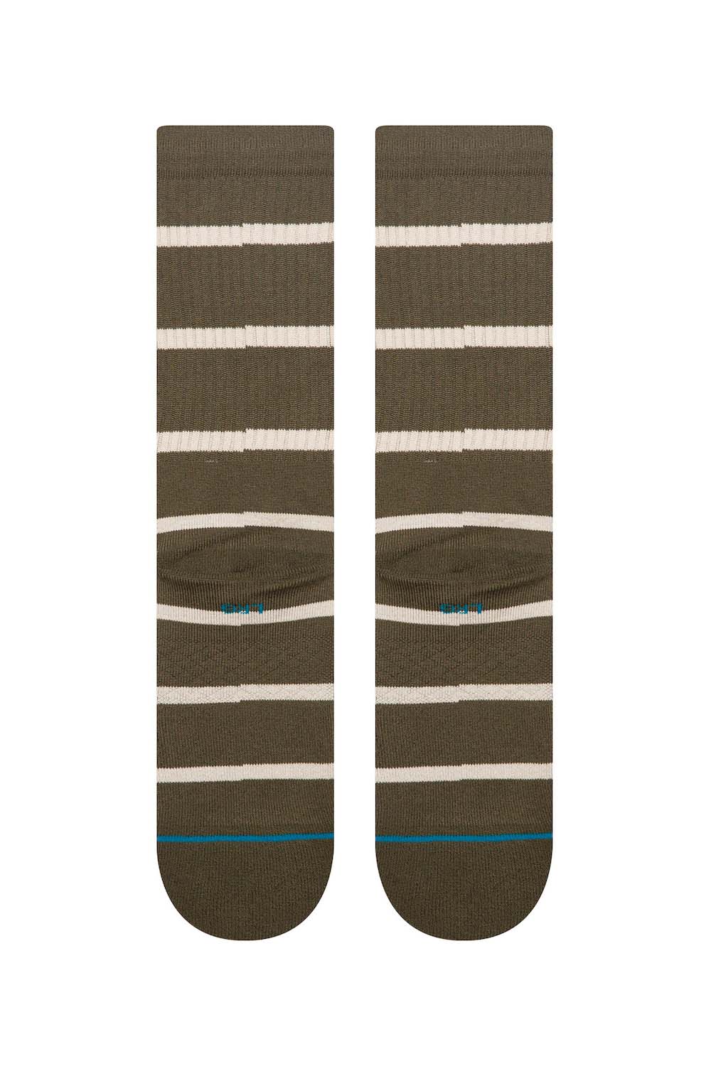 stance heritage crew olive back