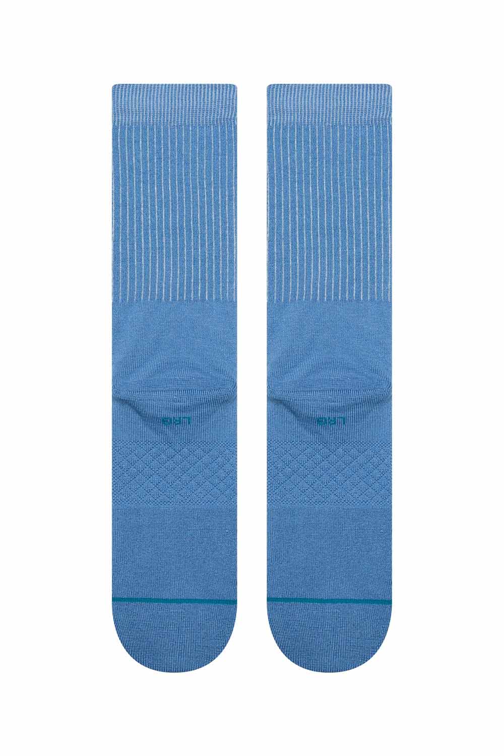 stance icon pop crew capri blue back