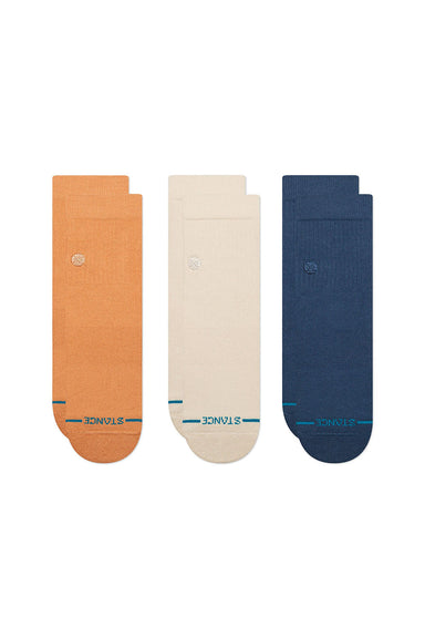 stance icon quarter 3 pack mango