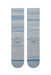 stance marled crew grey blue back