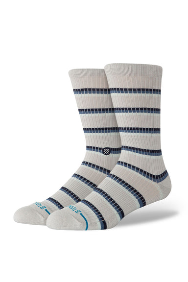 Stance - Multistripe Ribbed Crew - Grey