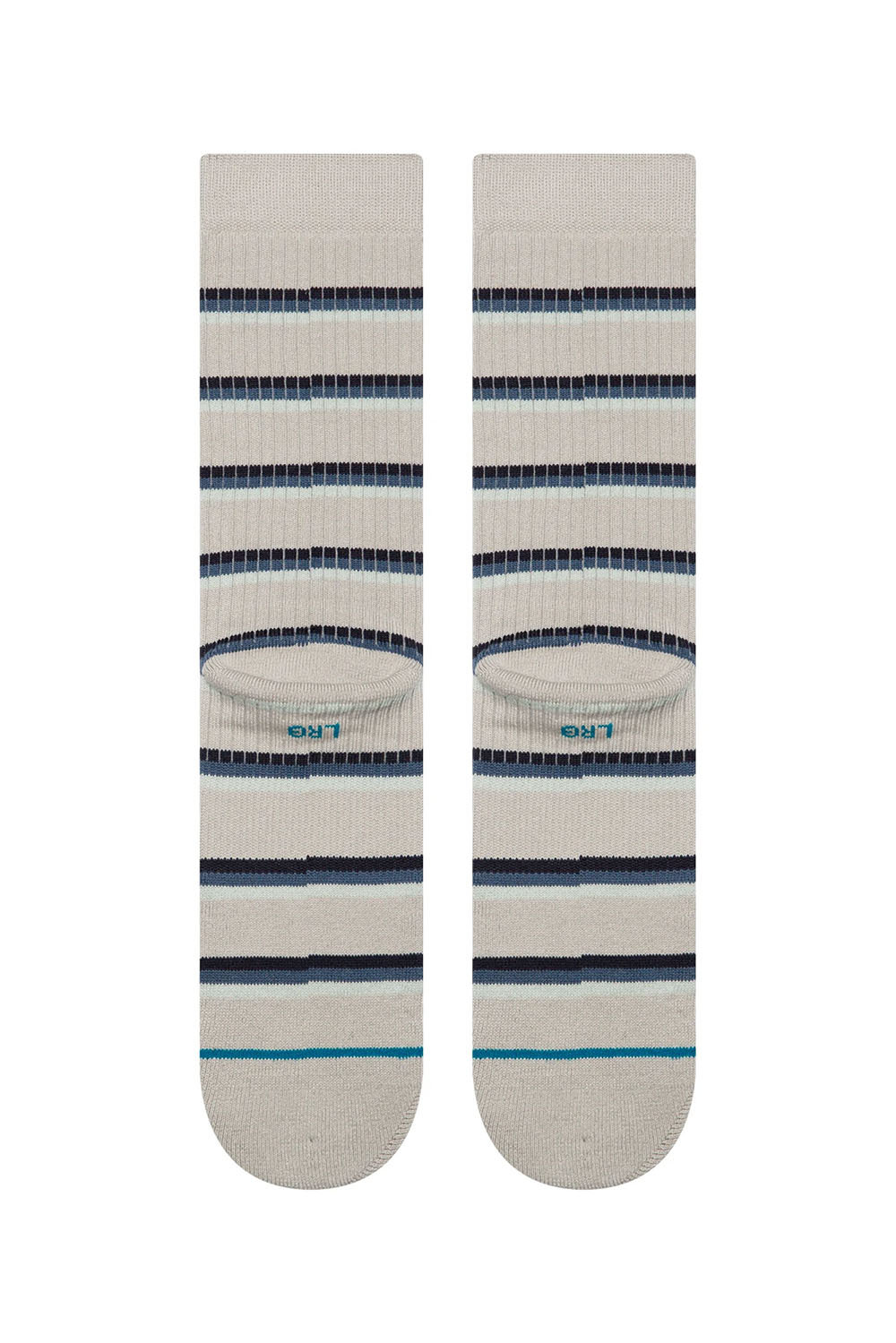 Stance - Multistripe Ribbed Crew - Grey - Back