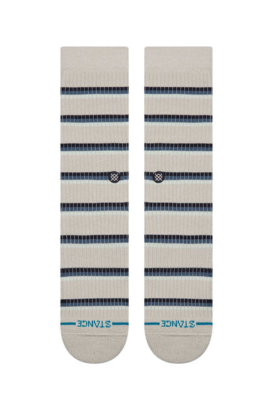 Stance - Multistripe Ribbed Crew - Grey - Front