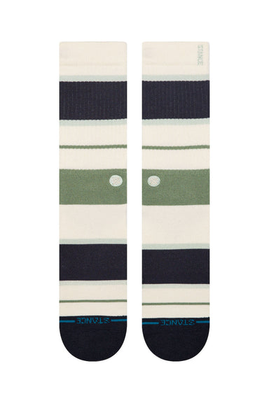 stance striped delight crew canvas front