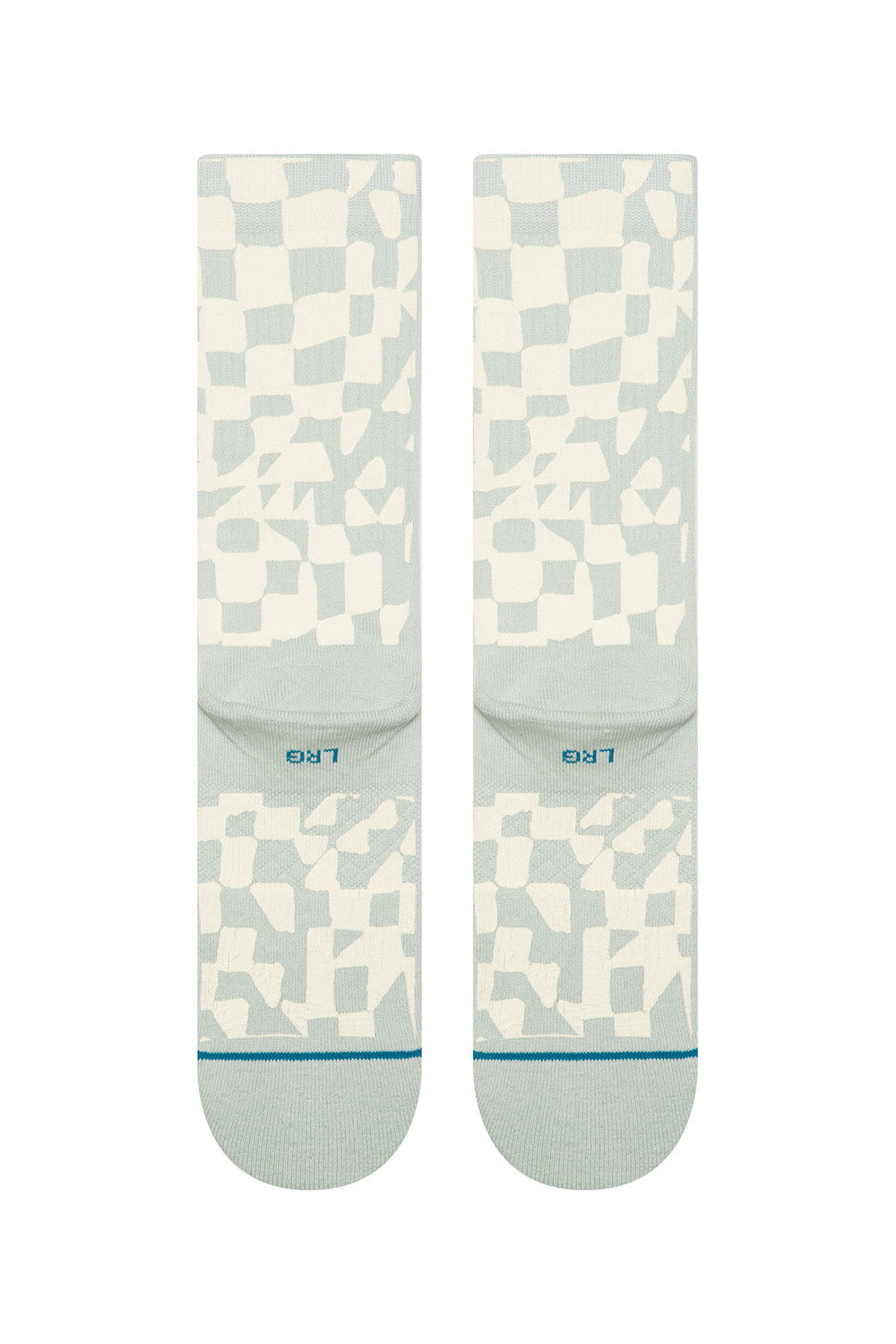 stance wave check pale blue back