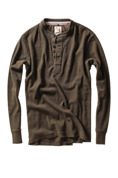Relwen FRENCH RIB HENLEY Loden Front