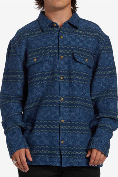 Billabong - Offshore Jacquard Flannel - Dark Blue - Front
