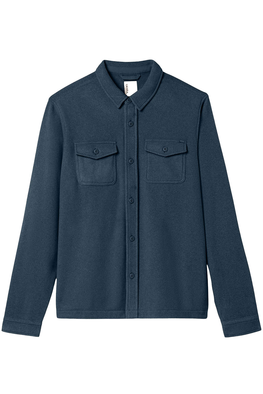 Vuori ASPEN SHIRT JACKET Ocean Blue Flatlay