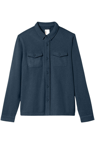 Vuori ASPEN SHIRT JACKET Ocean Blue Flatlay
