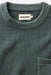 Taylor Stitch Crawford Crew Sweater in Faded Spruce — Detail-Collar view