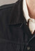 Taylor Stitch Ryder Jacket in Rinsed Black Organic Selvedge — Collar detail view
