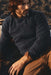 Taylor Stitch - Seafarer Crew Sweater - Atlantic Blue Donegal - Model Front