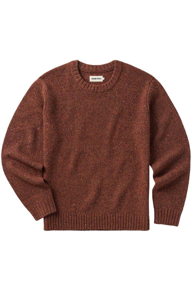 Taylor Stitch - Seafarer Crew Sweater - Ember Donegal - Flatlay Front