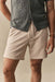 taylor stitch sunset short in heather oat terry front view