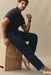 taylor stitch the breakwater pant rinsed indigo hemp model