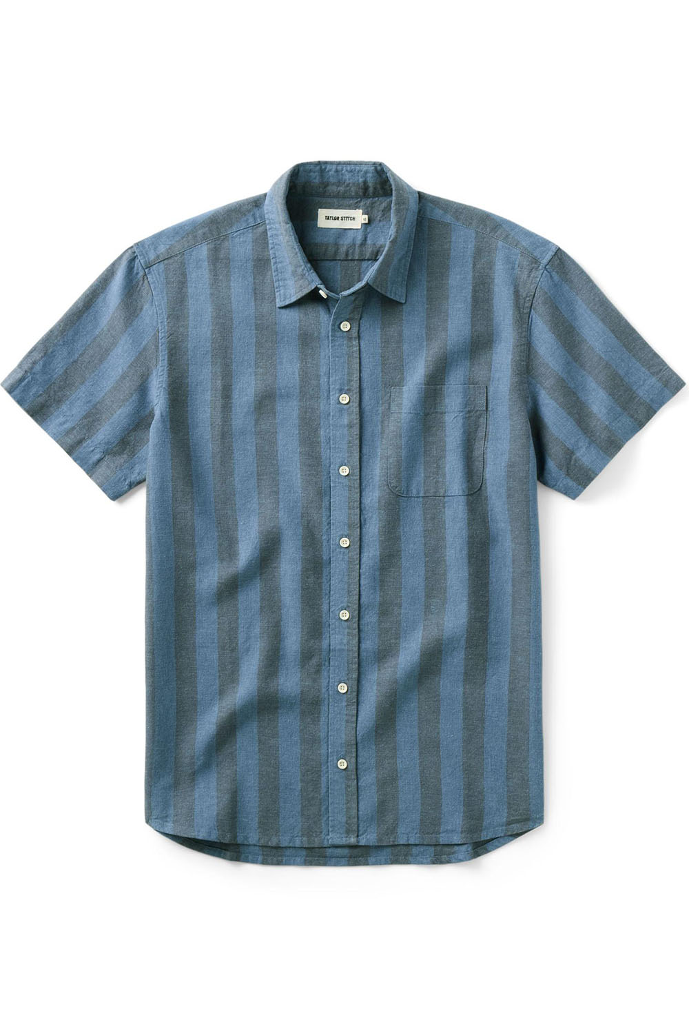 taylor-stitch-the-california-ss-blue-stone-stripe-flatlay