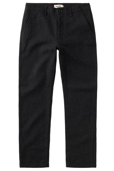Taylor Stitch - The Carnegie Pant - Coal Herringbone Wool - Flatlay View