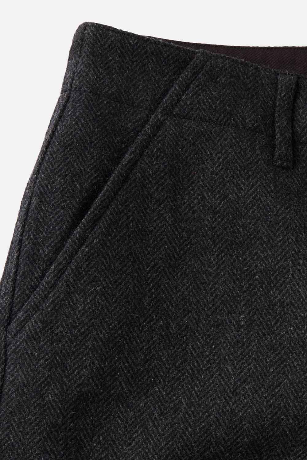 Taylor Stitch - The Carnegie Pant - Coal Herringbone Wool - Pocket View