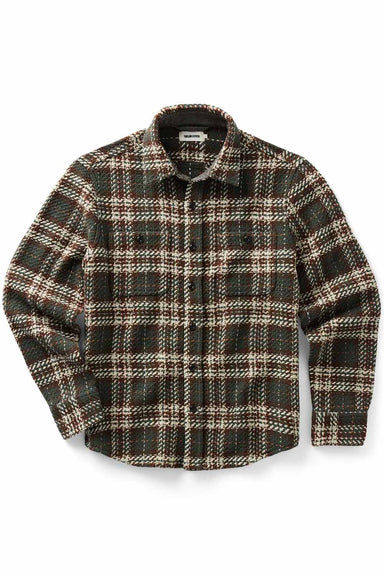 Taylor Stitch The Cutter Overshirt in Buzzard Check — Flatlay view
