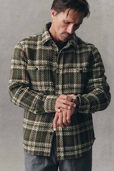 Taylor Stitch The Cutter Overshirt in Buzzard Check — Front view