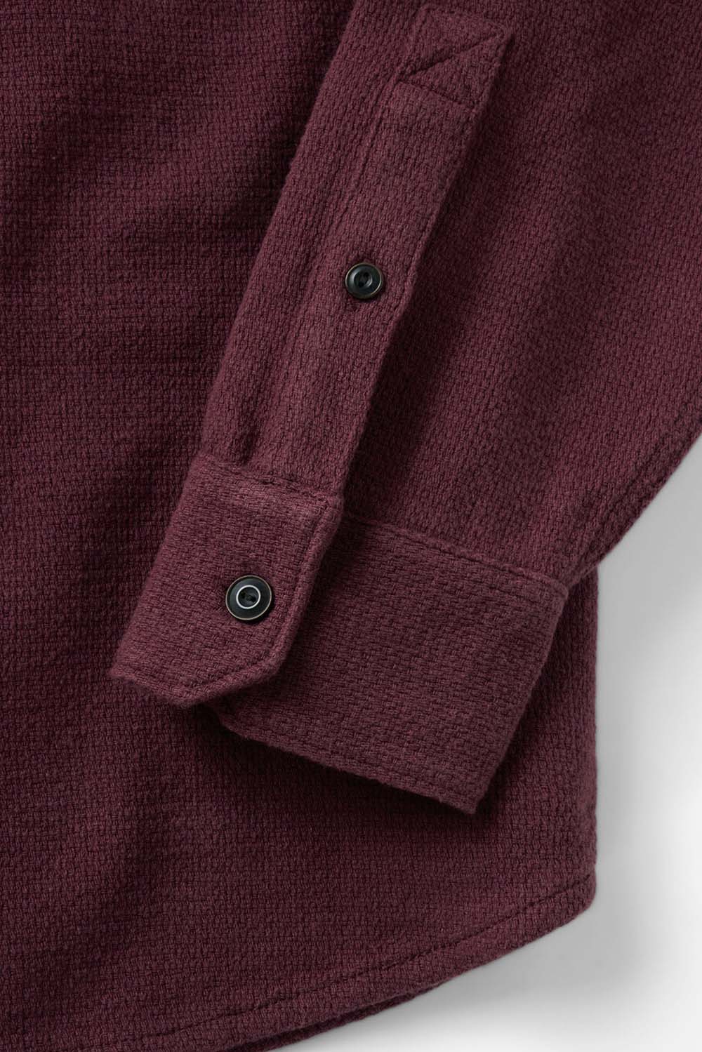 Taylor Stitch - The Division Shirt - Black Cherry - Detail Cuff