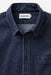 Taylor Stitch The Jack in Rinsed Indigo Japanese Jacquard Dot — Detail-Collar view
