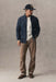 Taylor Stitch The Jack in Rinsed Indigo Japanese Jacquard Dot — Quarter view