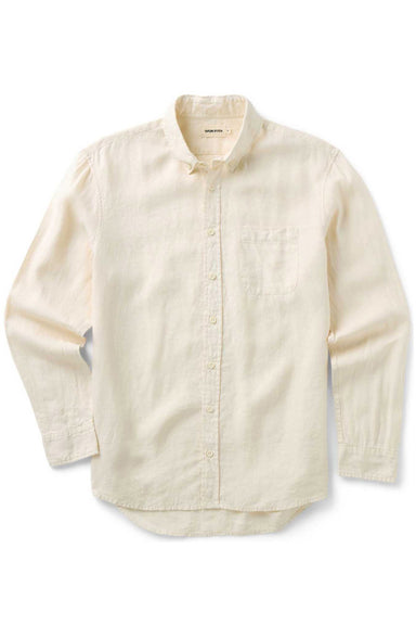 taylor stitch the jack vintage white linen flatlay