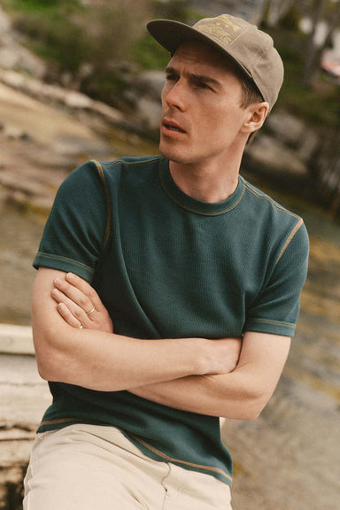taylor-stitch-the-organic-cotton-short-sleeve-crew-dark-forest-waffle-model