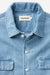 taylor stitch the shore shirt washed indigo twill detail