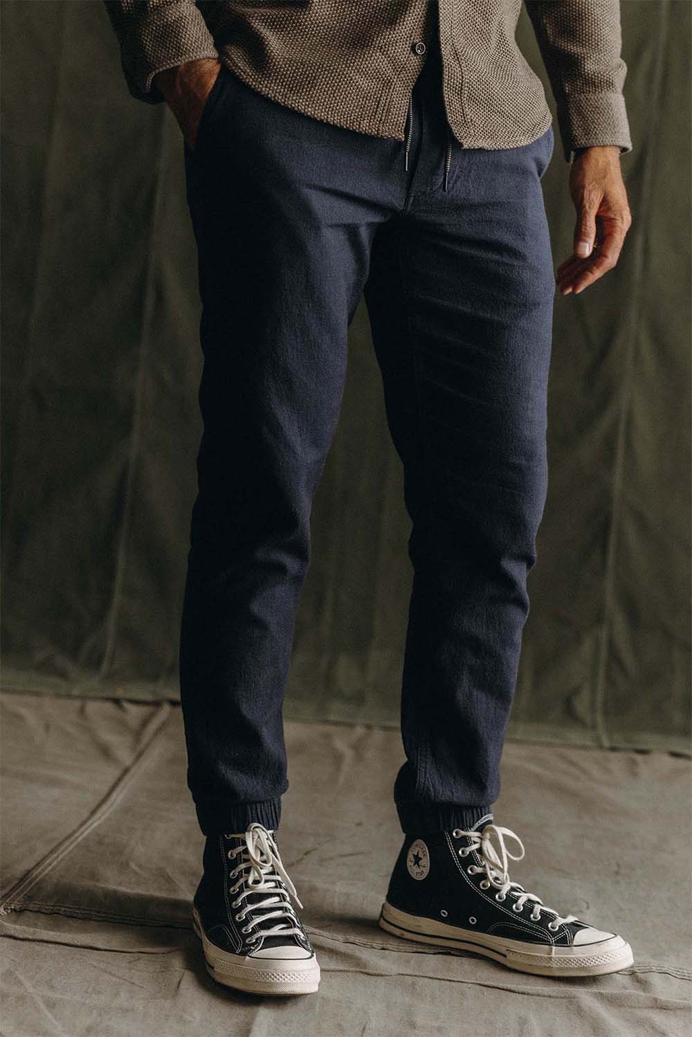 taylor stitch apres pant coal double cloth front