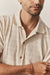taylor stitch bywater polo natural knit stripe detail
