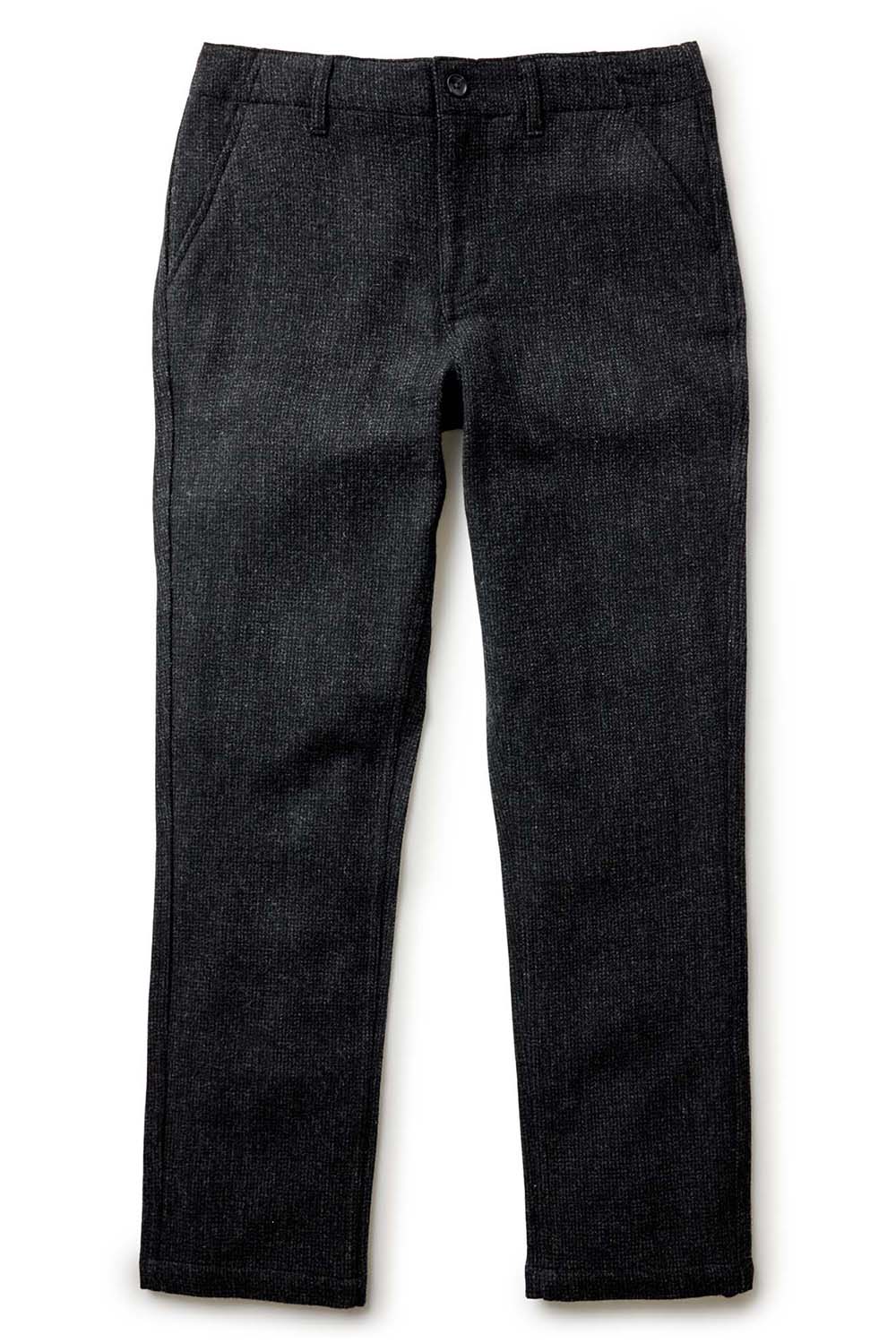 Taylor Stitch - Carnegie Pant - Charcoal Heather Wool - Flatlay