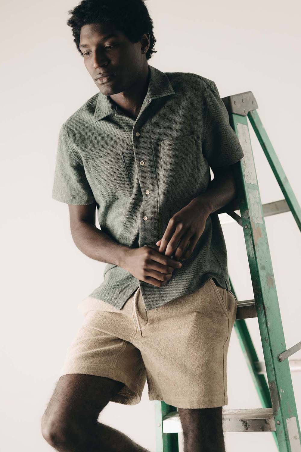 taylor stitch conrad ss shirt deep sea twist front