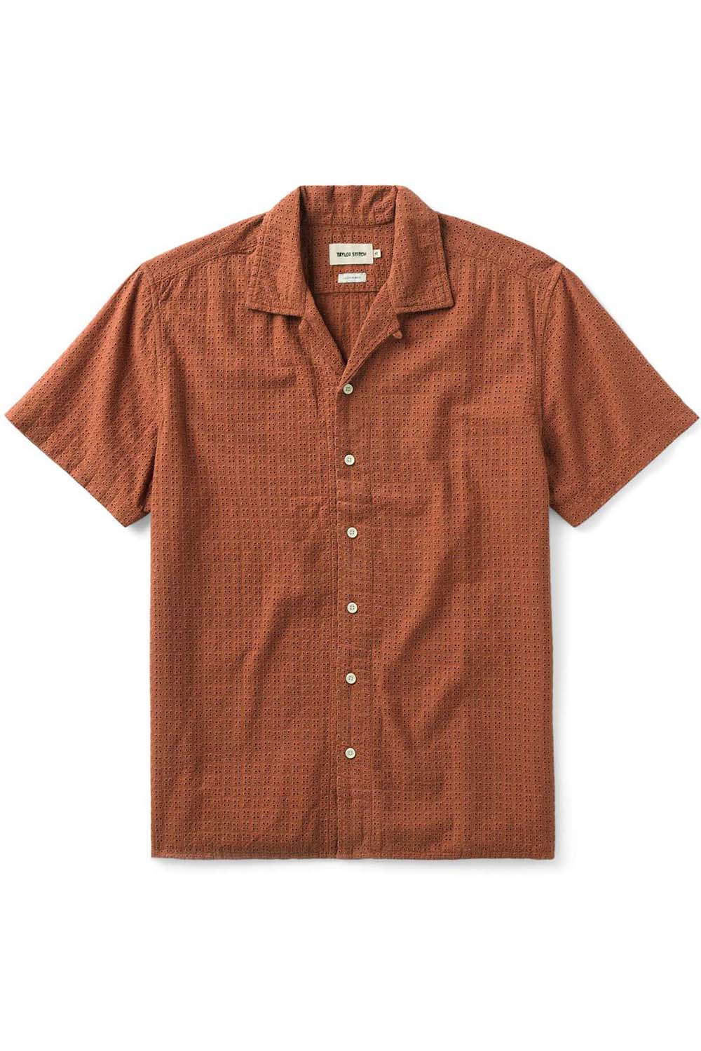 taylor stitch davis shirt driftwood eyelet flaltay