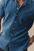 taylor stitch hawthorne ss shirt washed indigo crepe detail