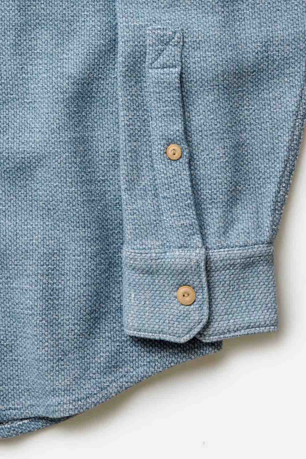 taylor stitch the division shirt washed indigo sleeve