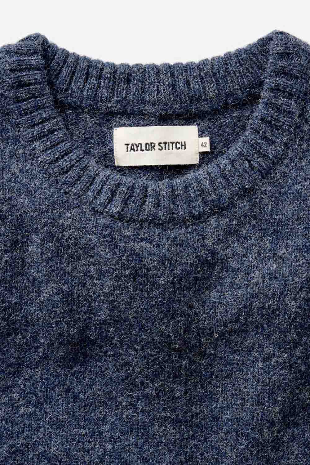 taylor stitch the eastmoor sweater heather night wool collar