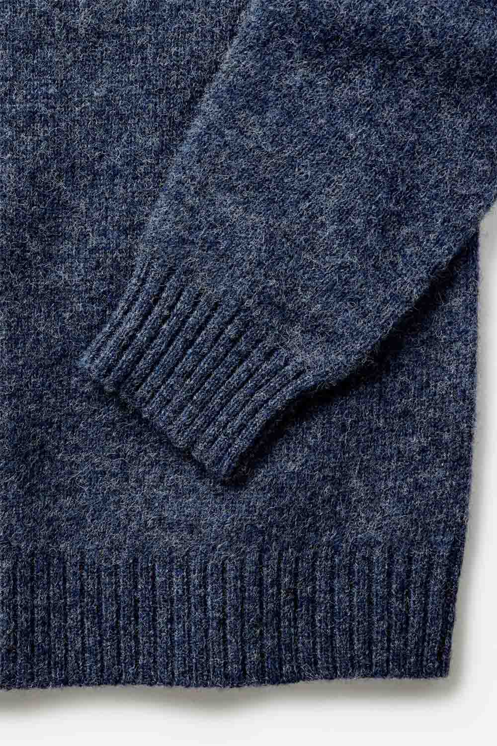 taylor stitch the eastmoor sweater heather night wool sleeve