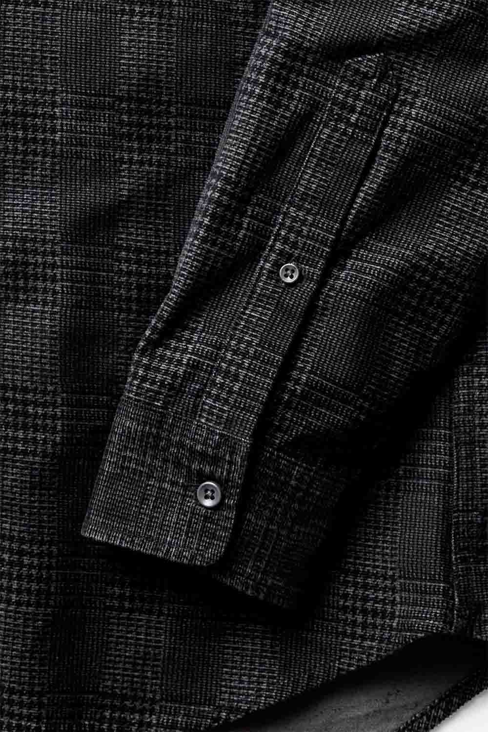 taylor stitch the jack heather coal check pincord sleeve